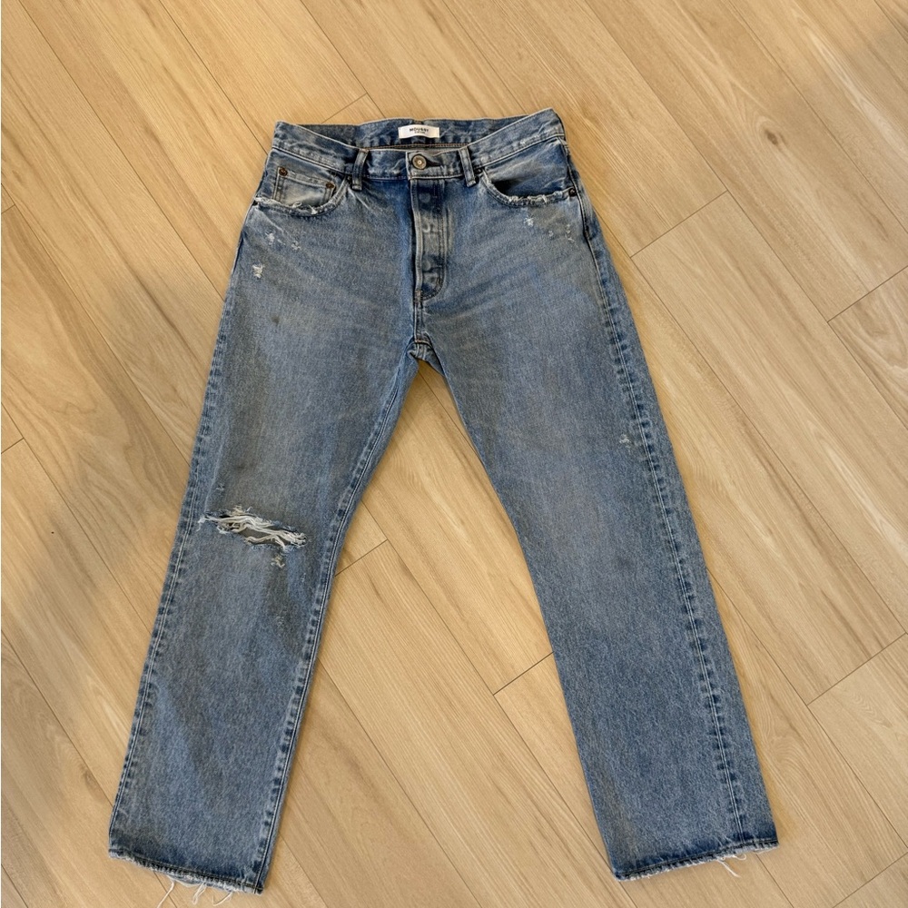 Moussy Vintage Low-rise Straight Leg Jeans